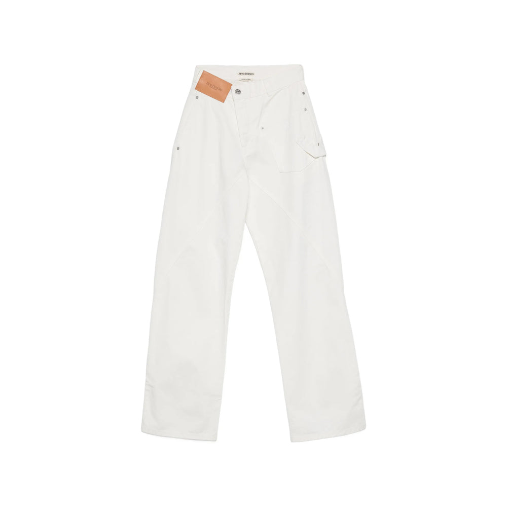 Jw Anderson White Denim - Wide-Leg Jeans Women J.W. ANDERSON