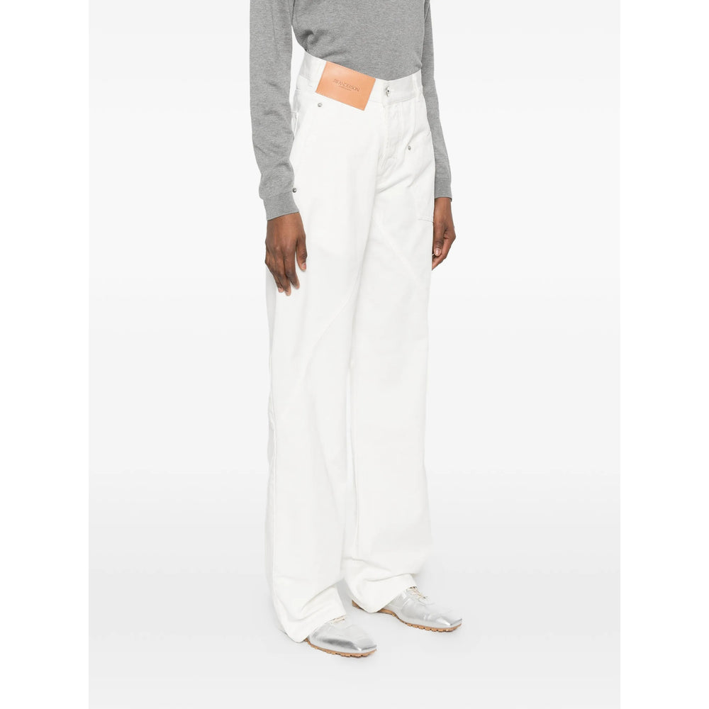 Jw Anderson White Denim - Wide-Leg Jeans Women J.W. ANDERSON