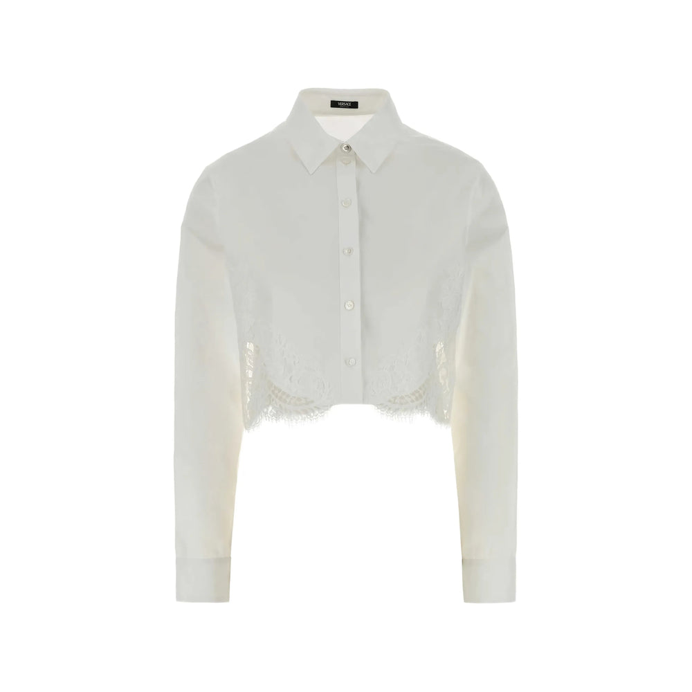 Versace White Tops - Shirts Women VERSACE
