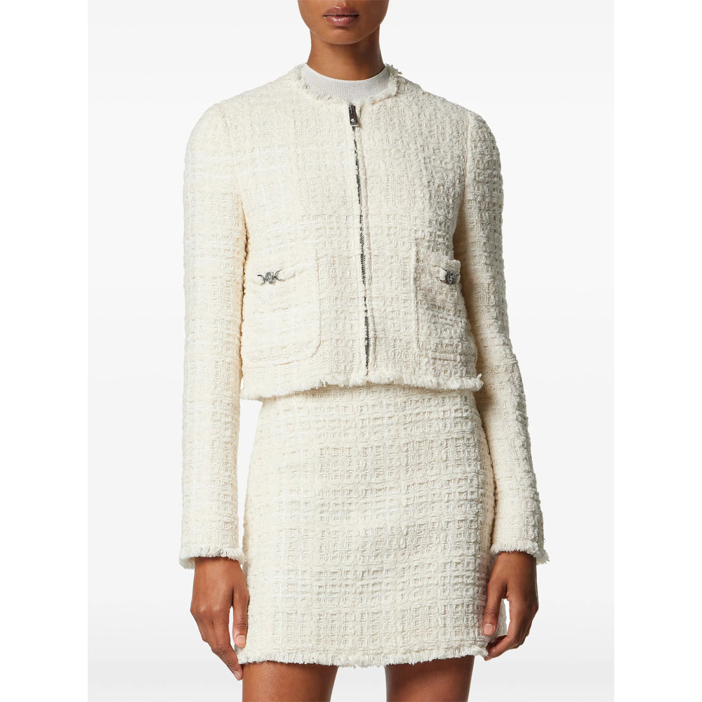 Versace Neutrals Jackets - Cropped Jackets Women VERSACE
