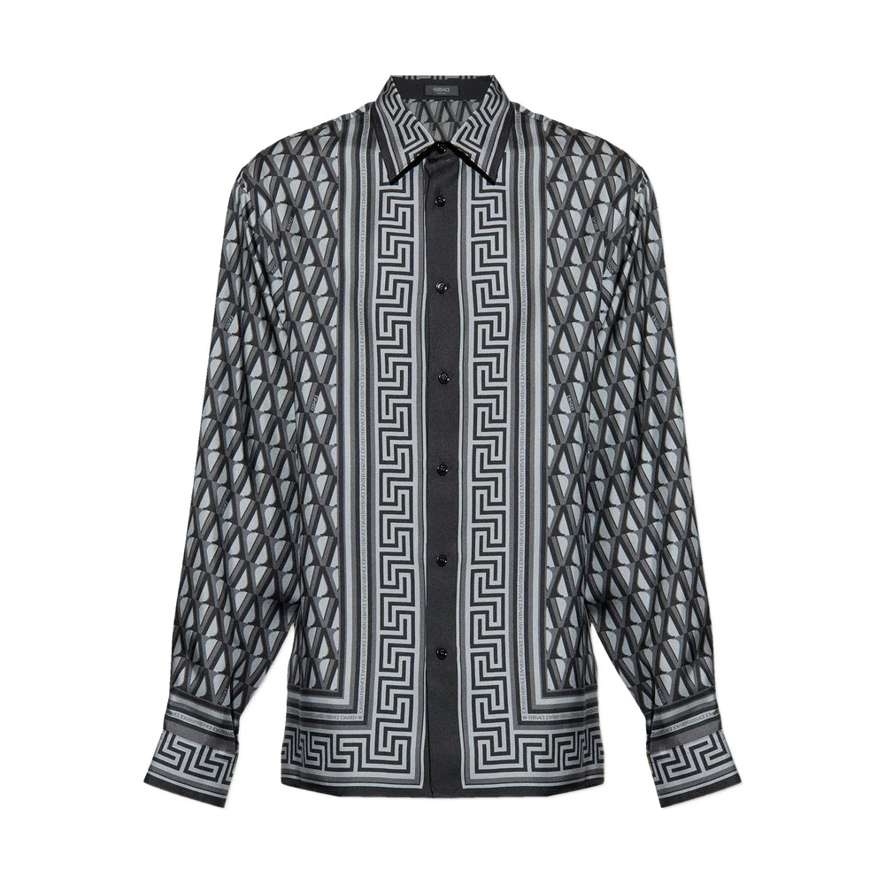 Versace Grey Shirts Men