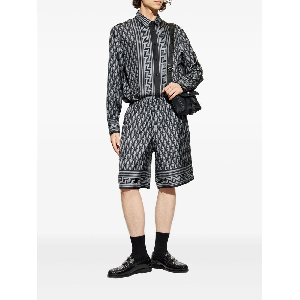 Versace Grey Shirts Men