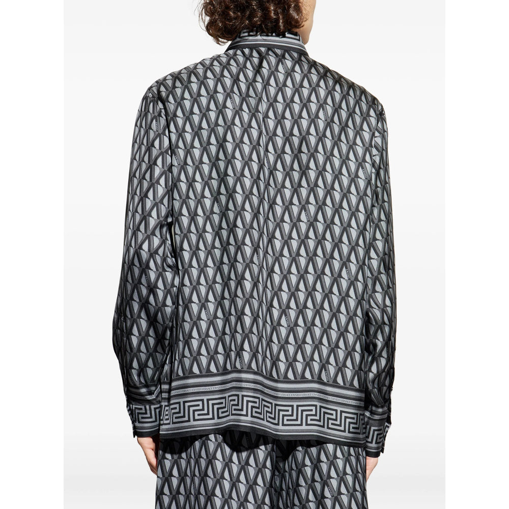Versace Grey Shirts Men