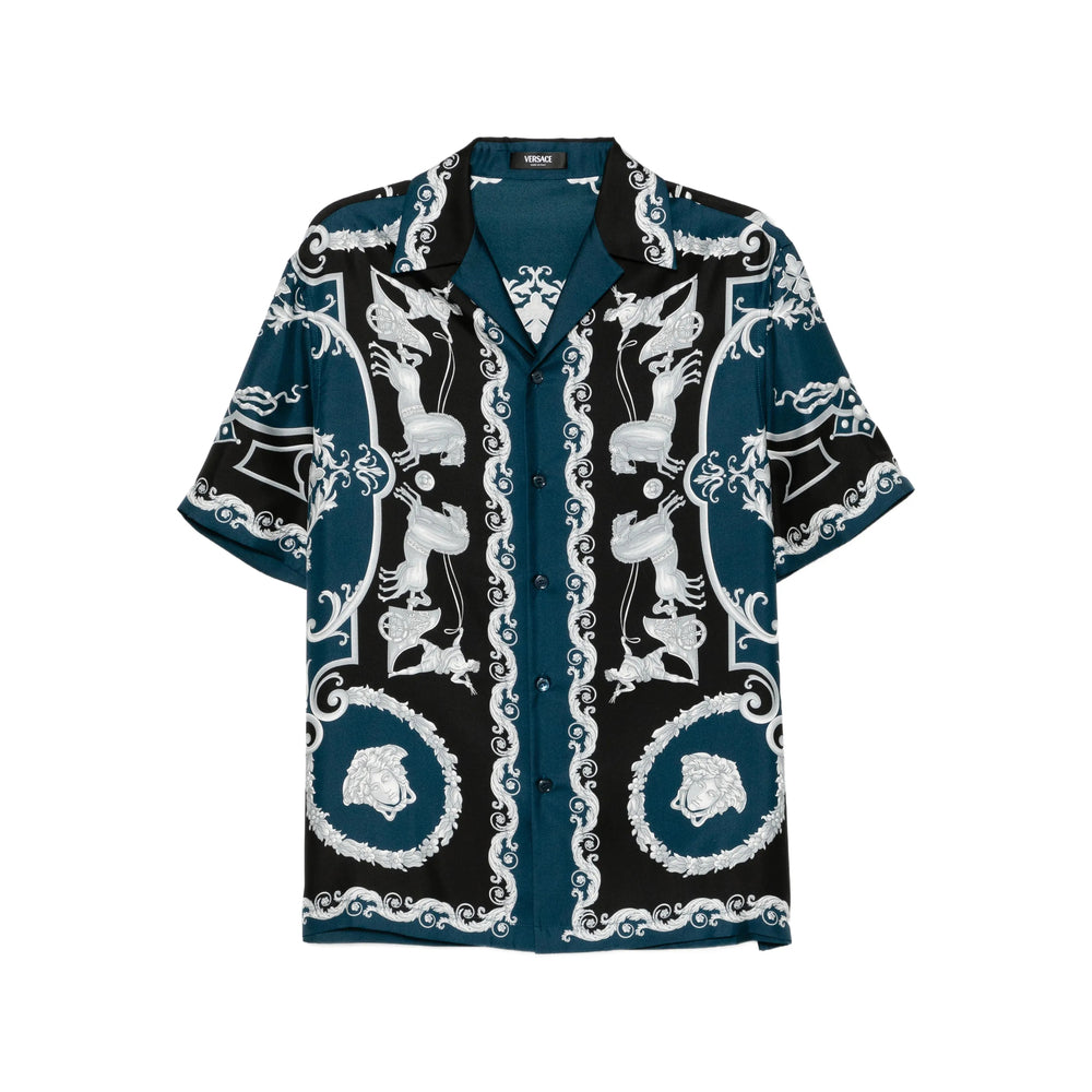 Versace Blue Shirts Men VERSACE