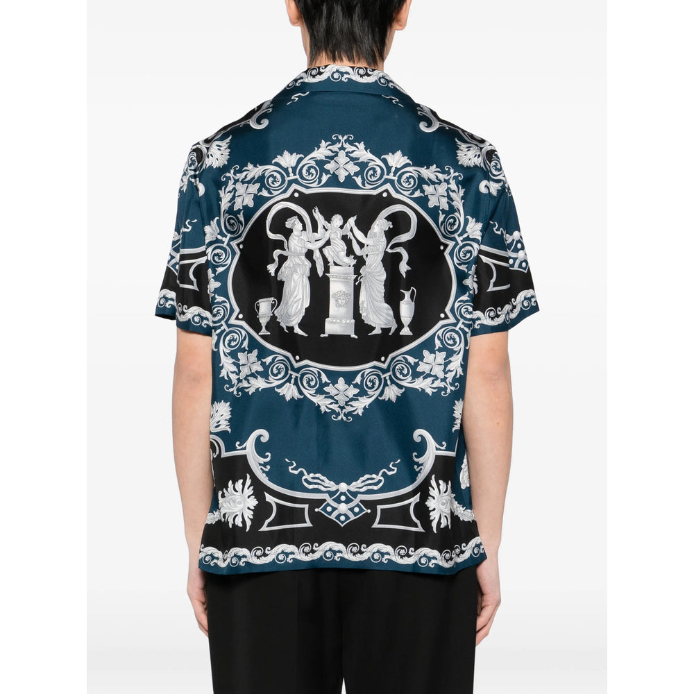 Versace Blue Shirts Men VERSACE