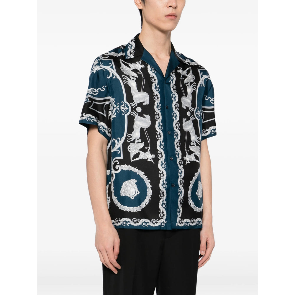 Versace Blue Shirts Men VERSACE