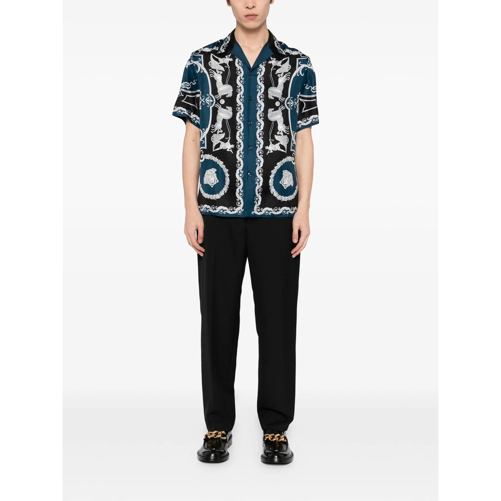 Versace Blue Shirts Men VERSACE