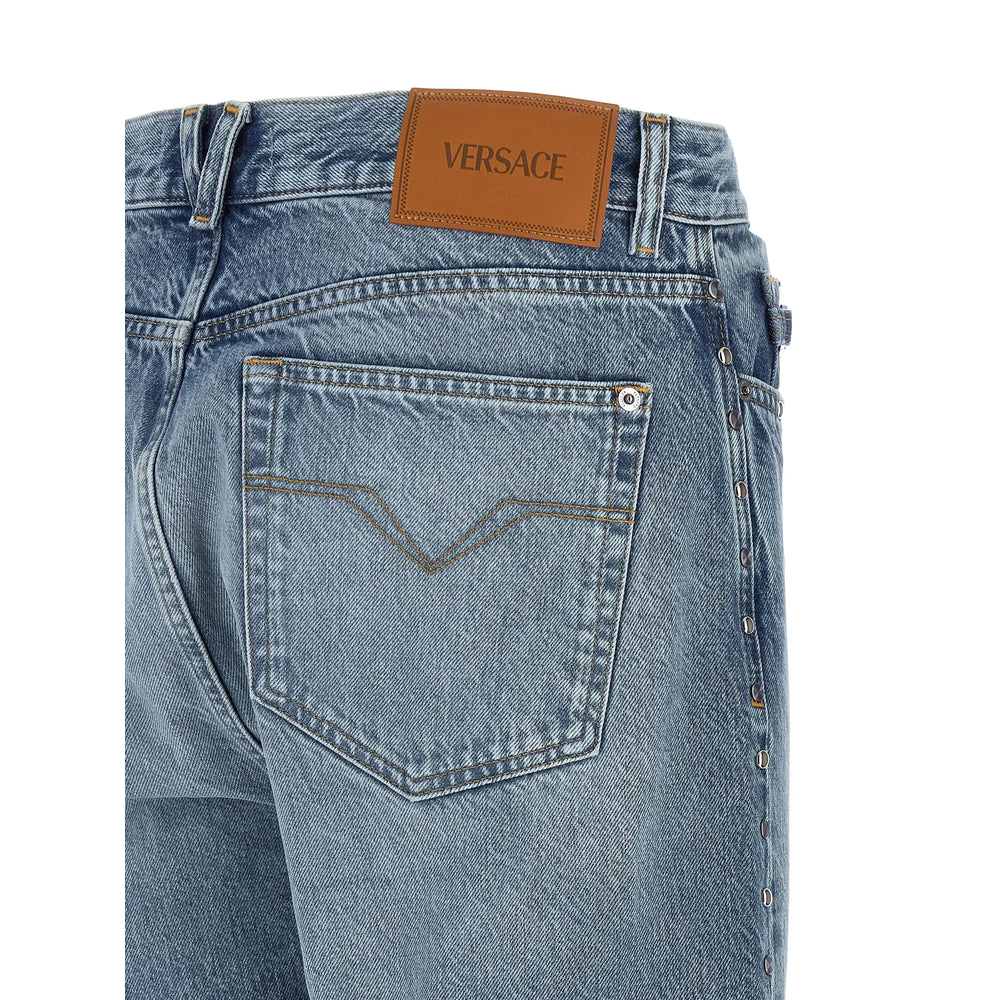 Versace Blue Denim - Regular & Straight-Leg Jeans Men VERSACE