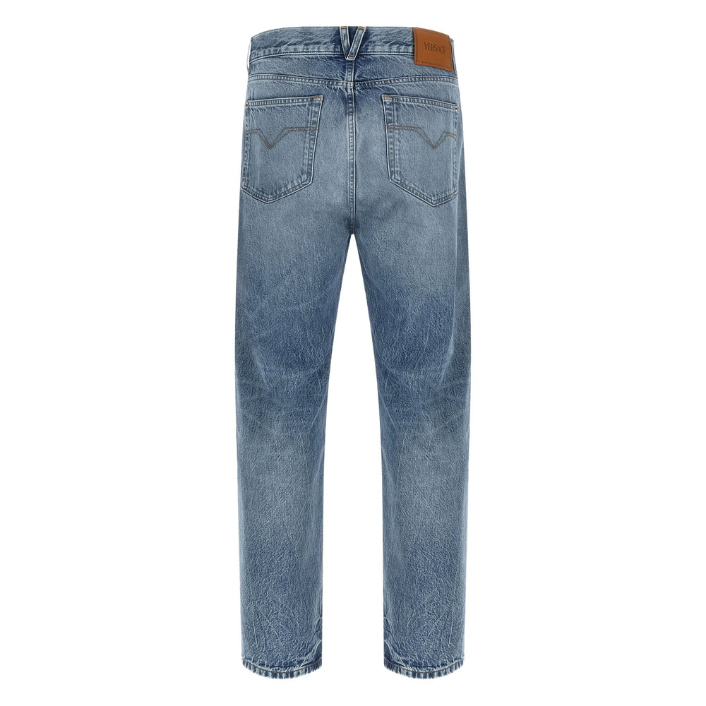 Versace Blue Denim - Regular & Straight-Leg Jeans Men VERSACE