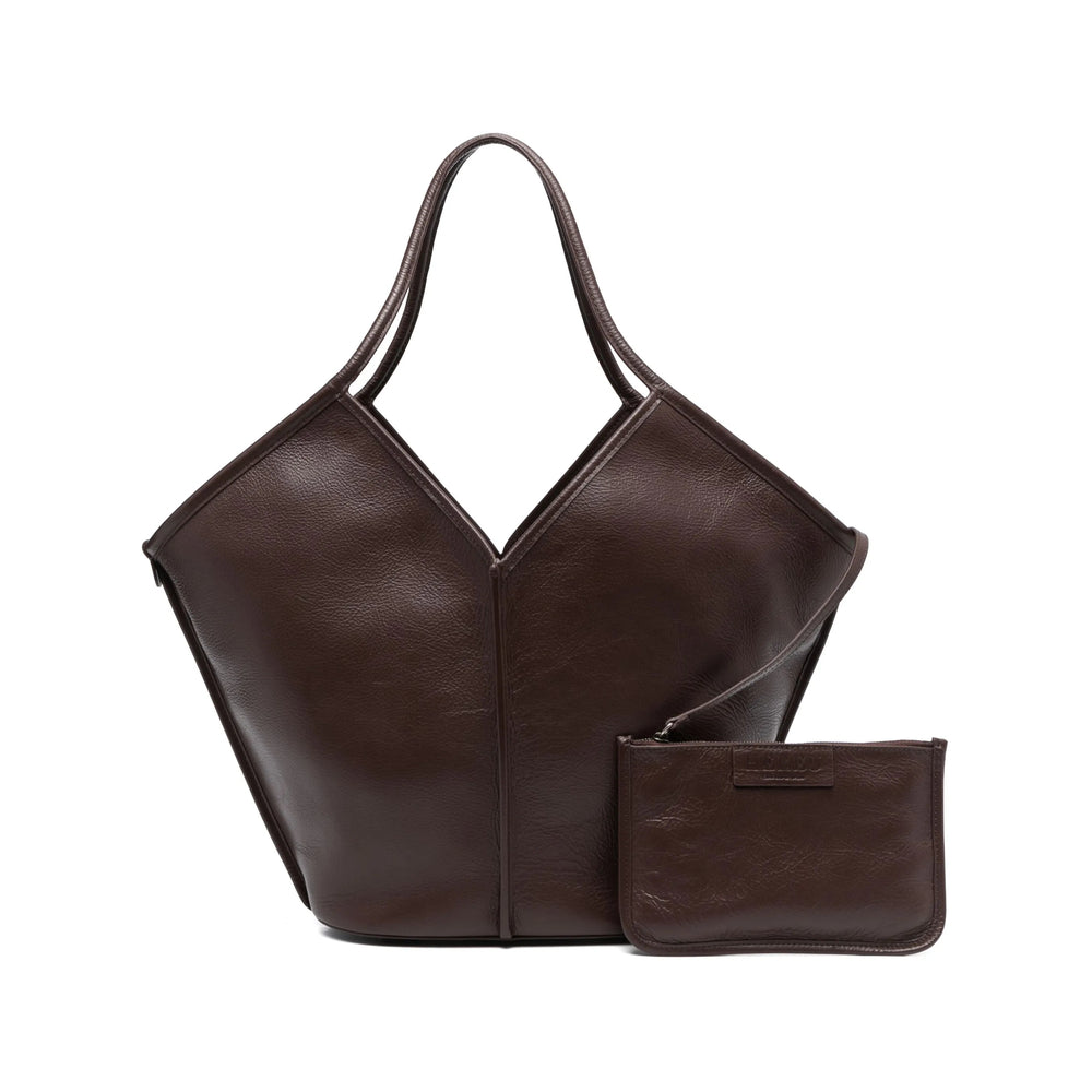 Hereu Brown Tote Bags Women HEREU