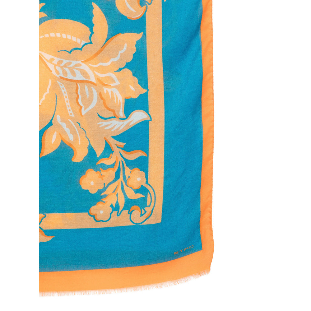 Etro Blue Scarves Women ETRO