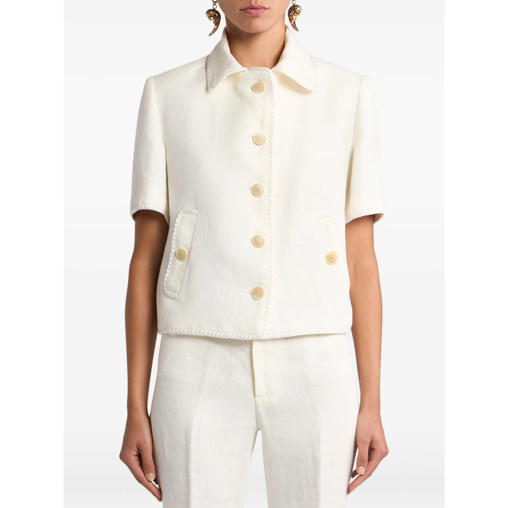 Etro Neutrals Jackets - Cropped Jackets Women ETRO