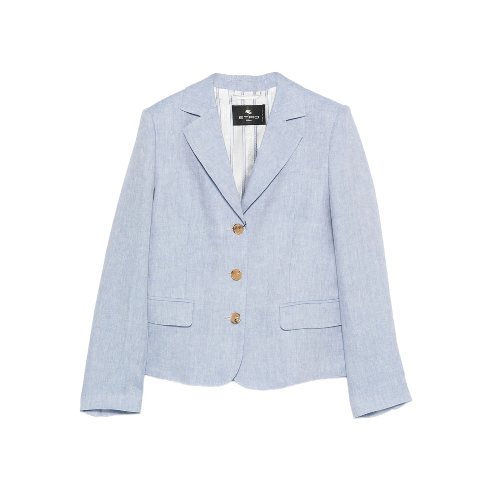 Etro Blue Jackets - Blazers Women ETRO