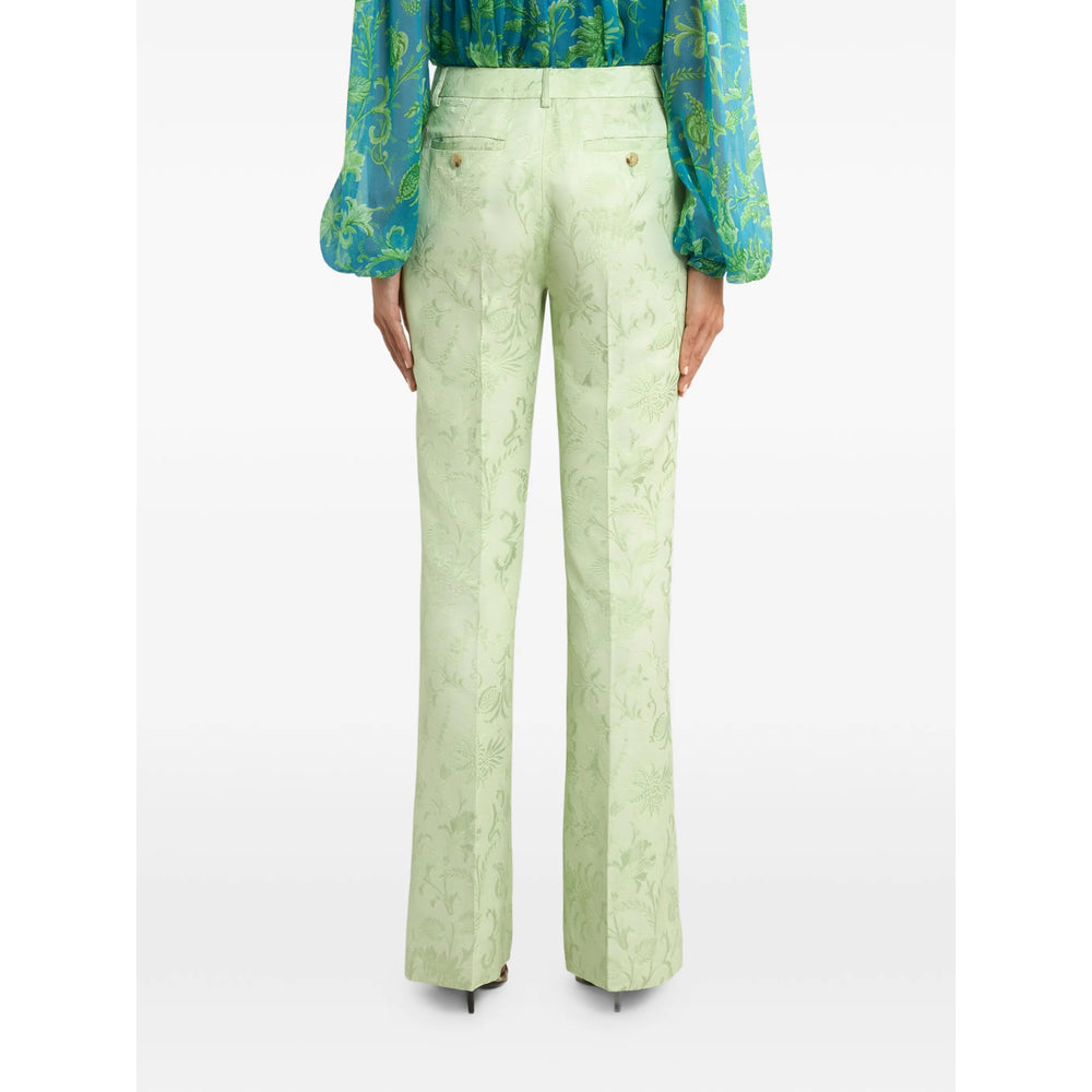 Etro Green Trousers - Flared Trousers Women ETRO