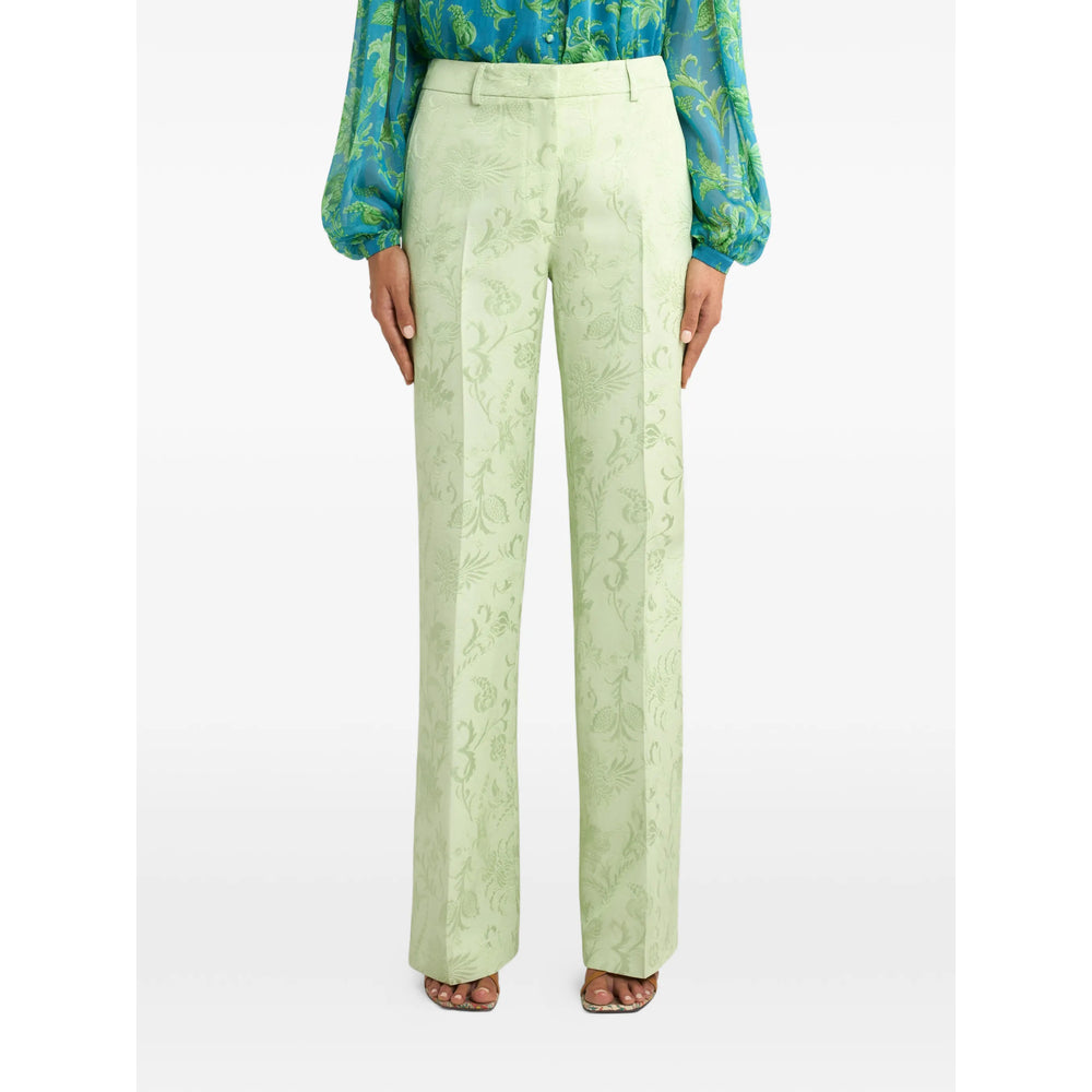Etro Green Trousers - Flared Trousers Women ETRO