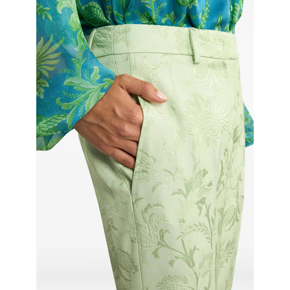 Etro Green Trousers - Flared Trousers Women ETRO