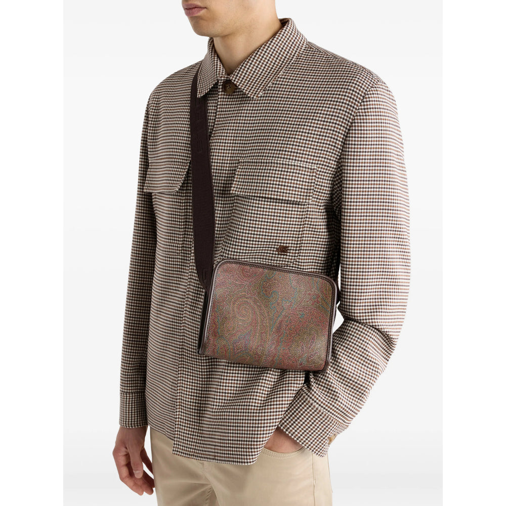 Etro Brown Messenger Bags Men ETRO