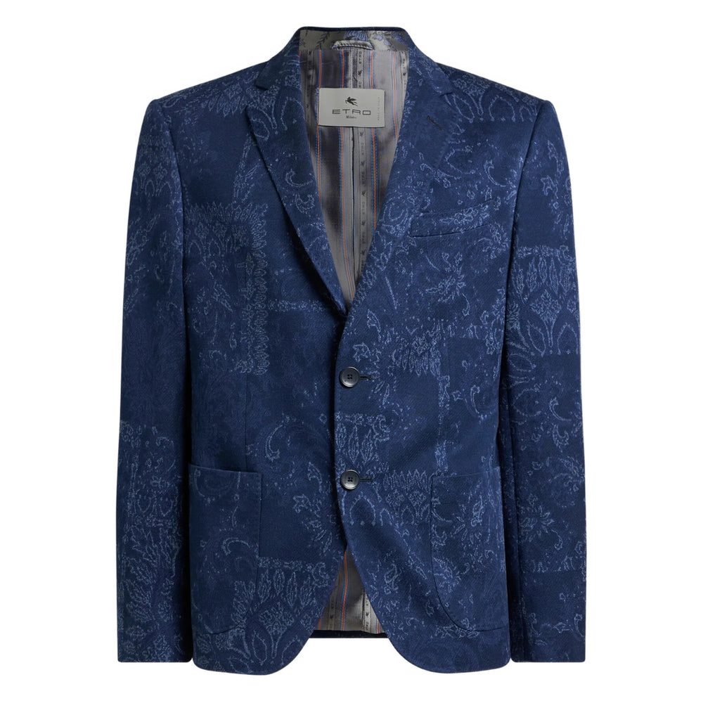 Etro Blue Jackets - Suit & Dinner Jackets Men ETRO