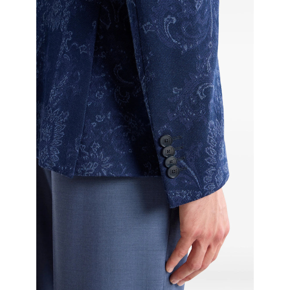 Etro Blue Jackets - Suit & Dinner Jackets Men ETRO