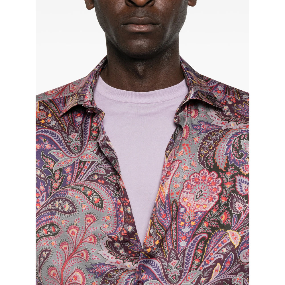 Etro Purple Shirts Men ETRO