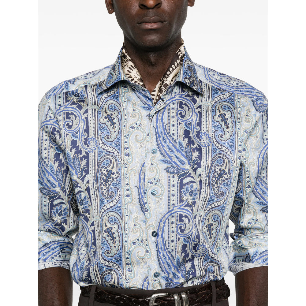 Etro Blue Shirts Men ETRO