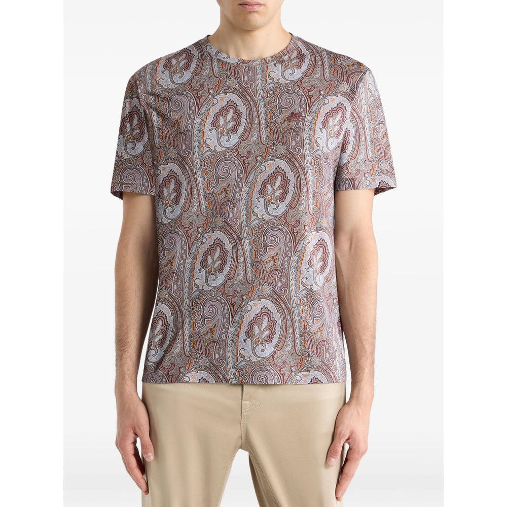 Etro Brown T-Shirts & Vests - T-Shirts Men ETRO