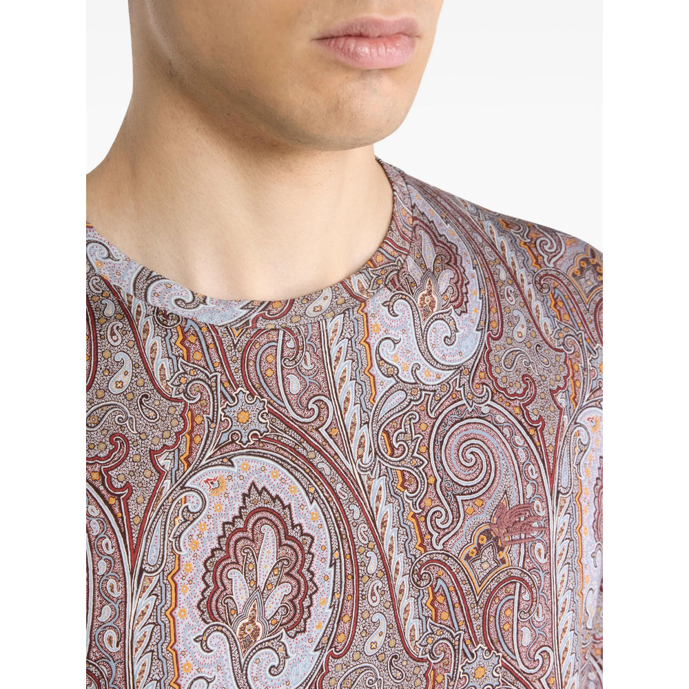 Etro Brown T-Shirts & Vests - T-Shirts Men ETRO