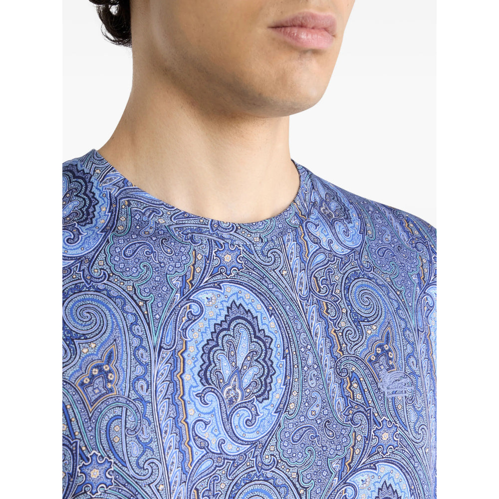 Etro Blue T-Shirts & Vests - T-Shirts Men ETRO