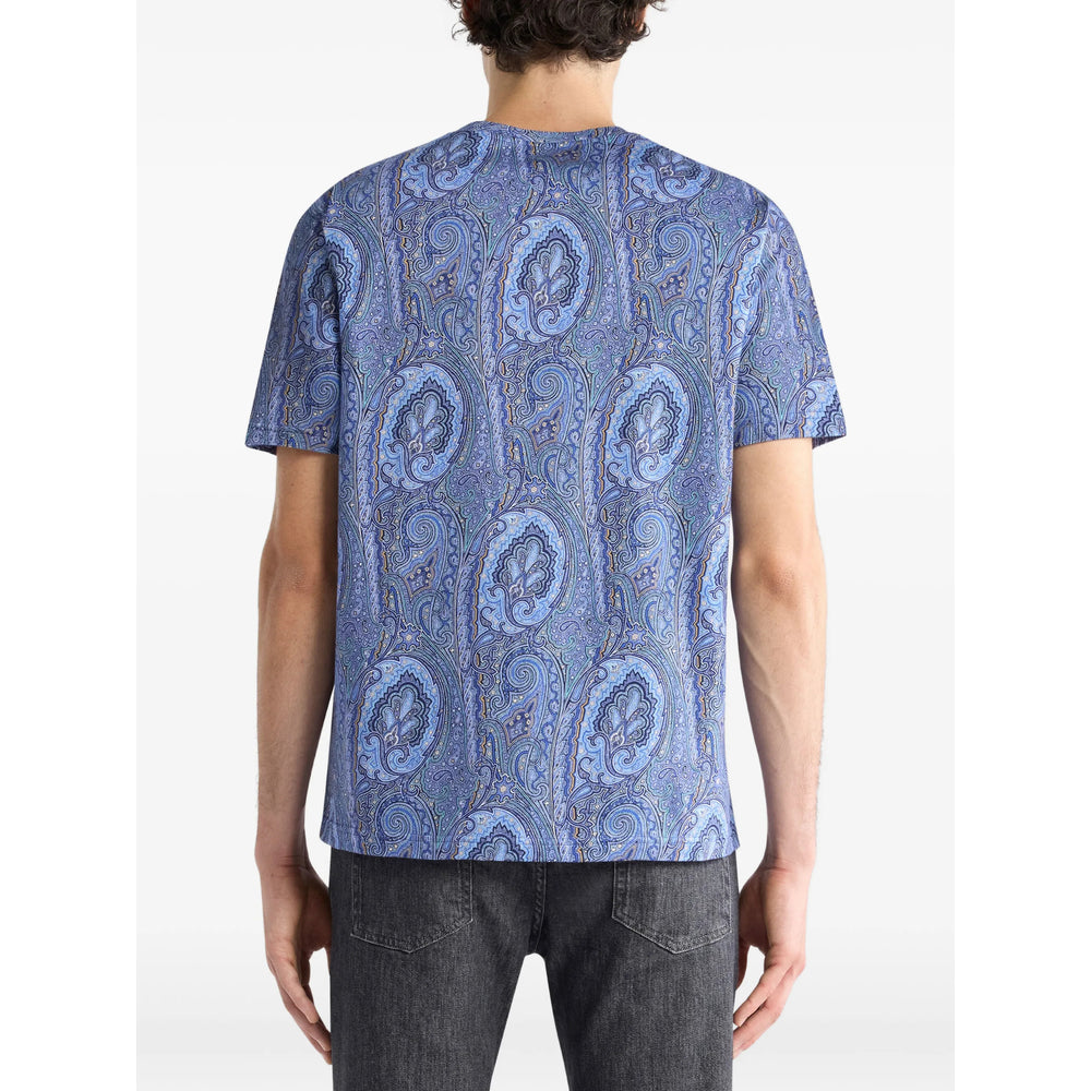 Etro Blue T-Shirts & Vests - T-Shirts Men ETRO