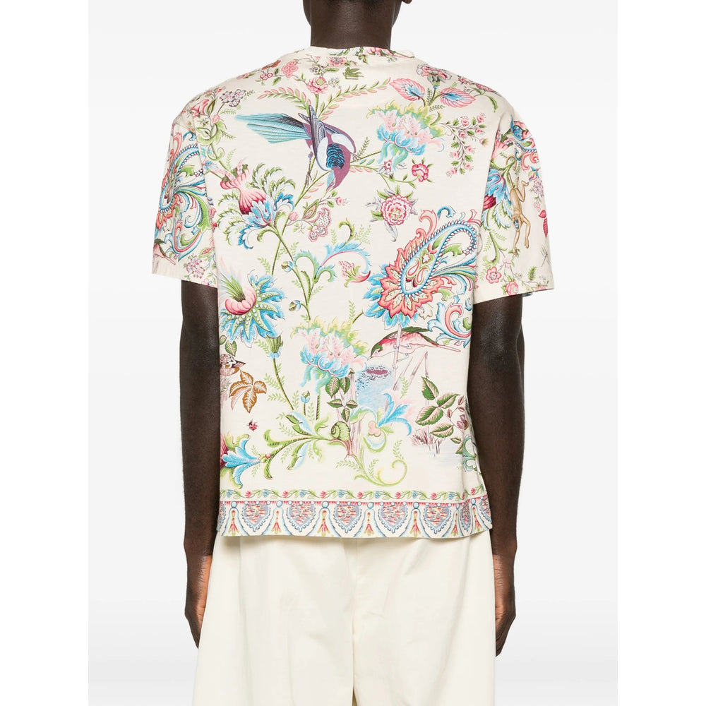 Etro Neutrals T-Shirts & Vests - T-Shirts Men ETRO