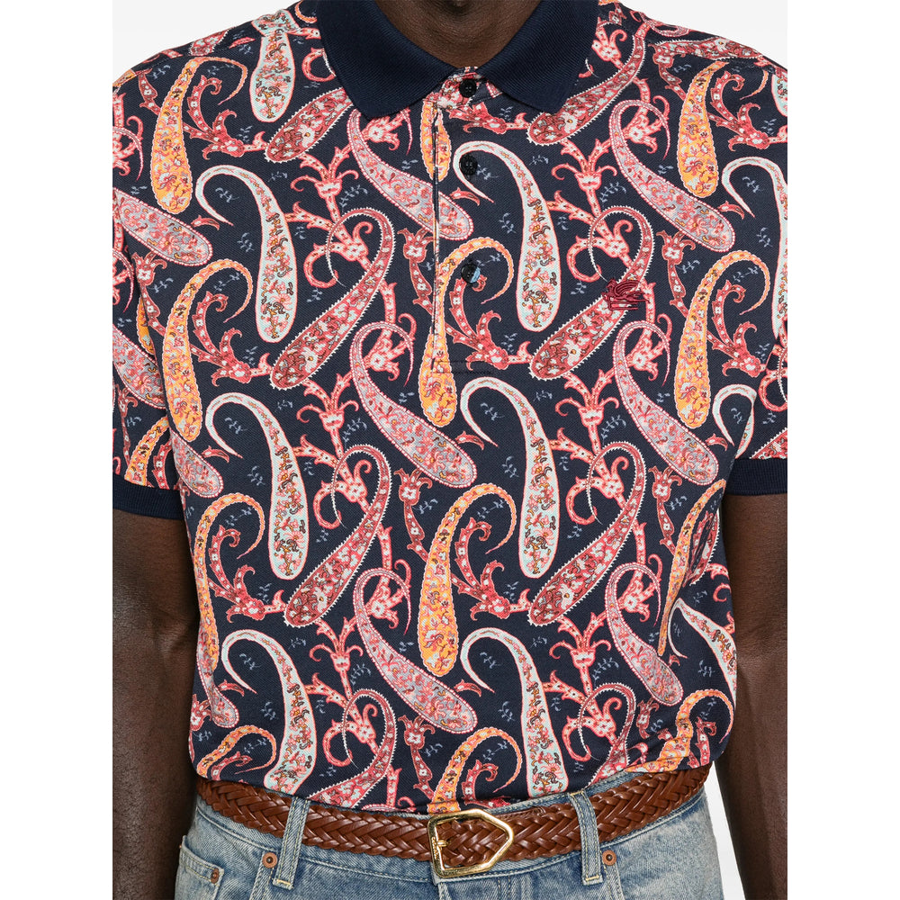 Etro Blue Polo Shirts Men ETRO