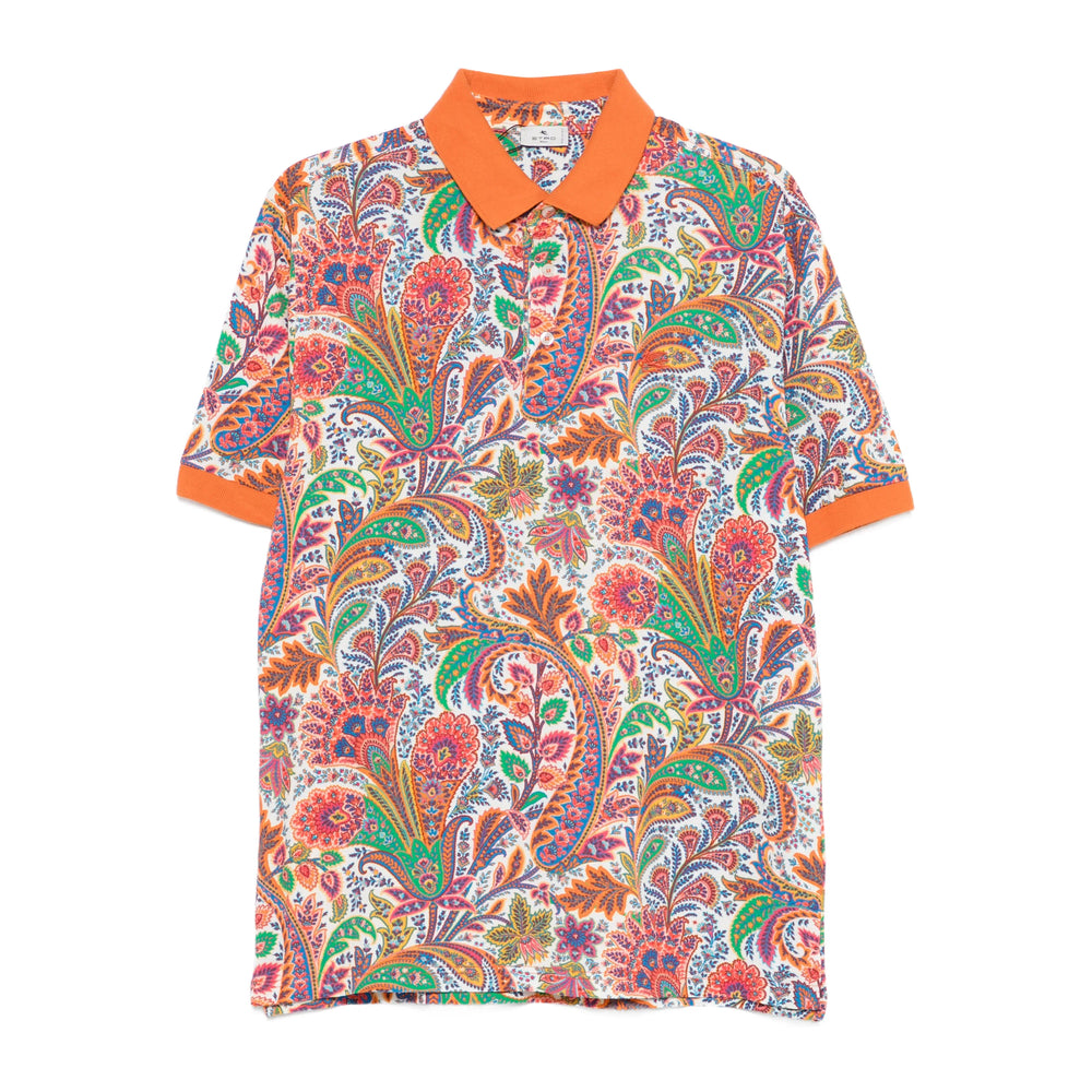 Etro Orange Polo Shirts Men ETRO
