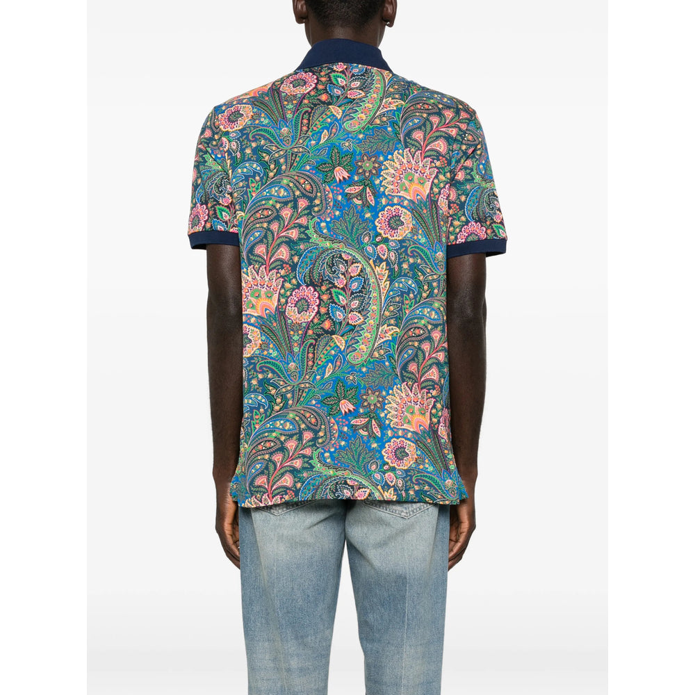 Etro Blue Polo Shirts Men ETRO