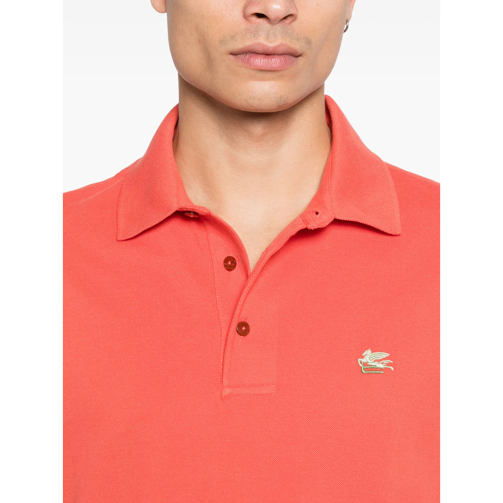 Etro Orange Polo Shirts Men ETRO