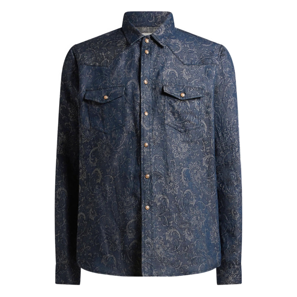 Etro Blue Shirts Men ETRO
