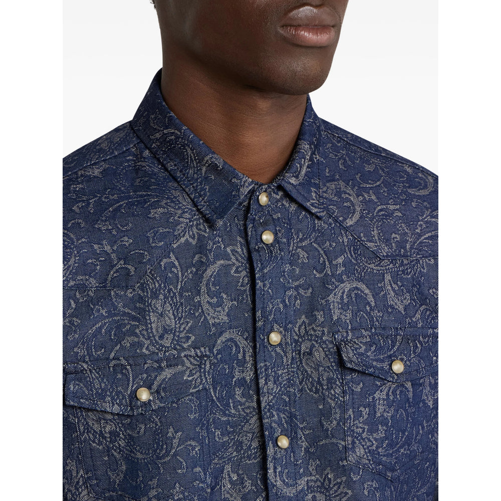 Etro Blue Shirts Men ETRO