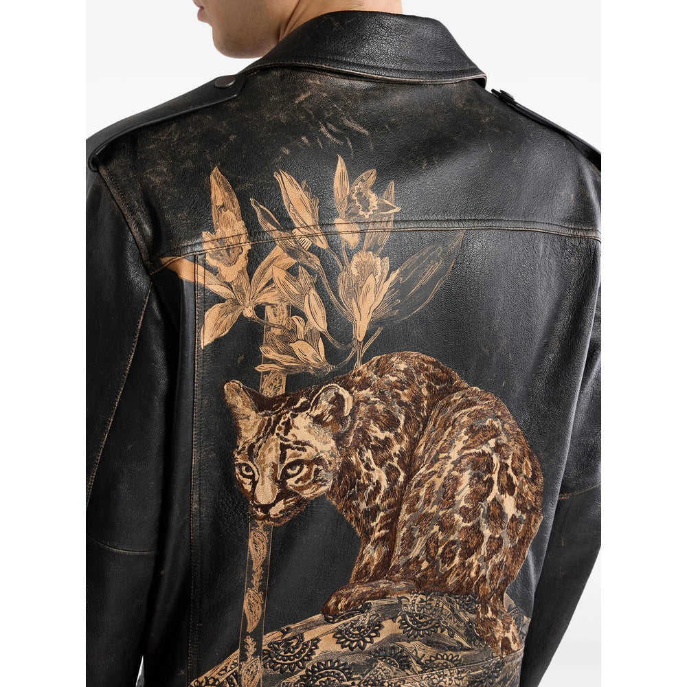 Etro Black Jackets - Leather Jackets Men ETRO