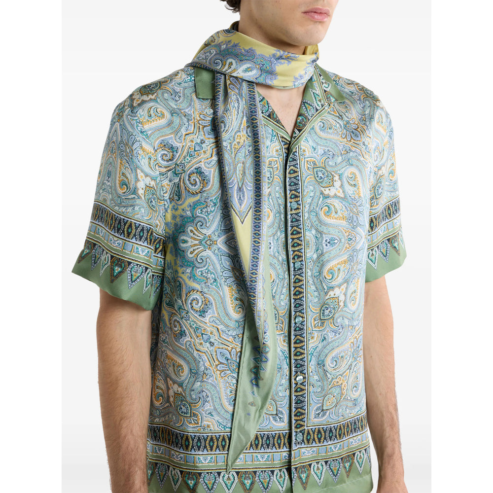 Etro Green Scarves Men ETRO