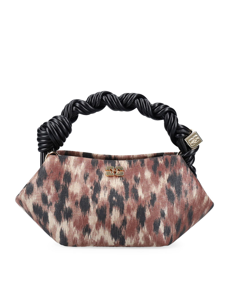 Ganni Women Mini Shoulder Bag In Blue Taffeta GANNI