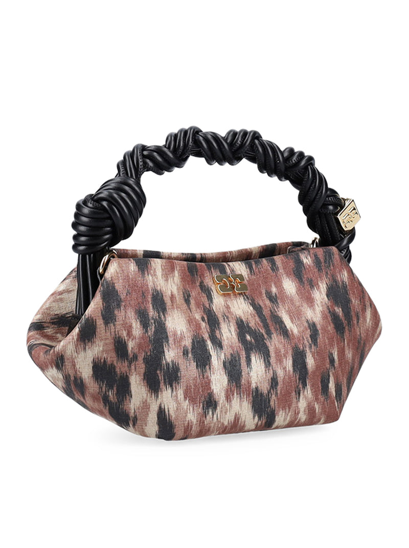 Ganni Women Mini Shoulder Bag In Blue Taffeta GANNI