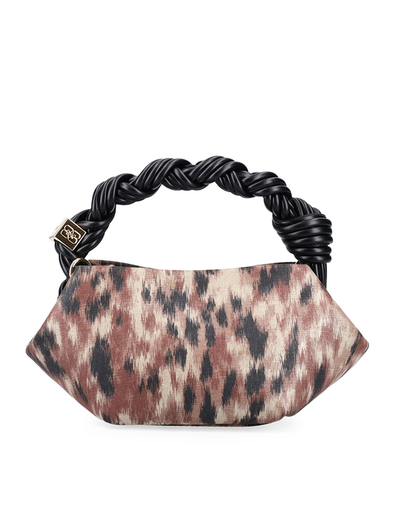 Ganni Women Mini Shoulder Bag In Blue Taffeta GANNI