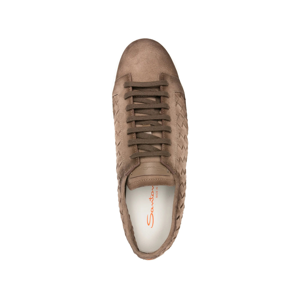 Santoni Brown Trainers - Low-Tops Men SANTONI