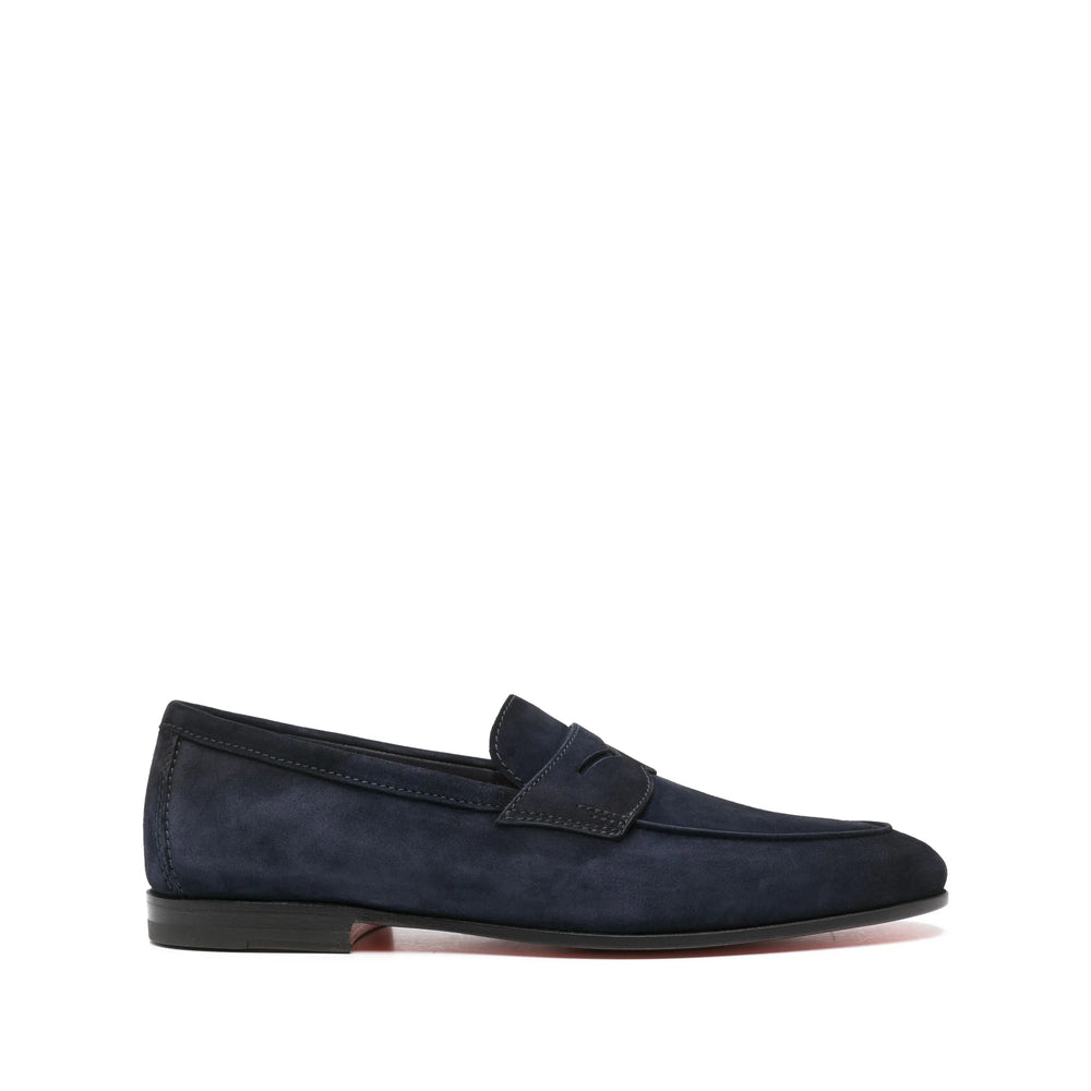 Santoni Blue Loafers Men SANTONI