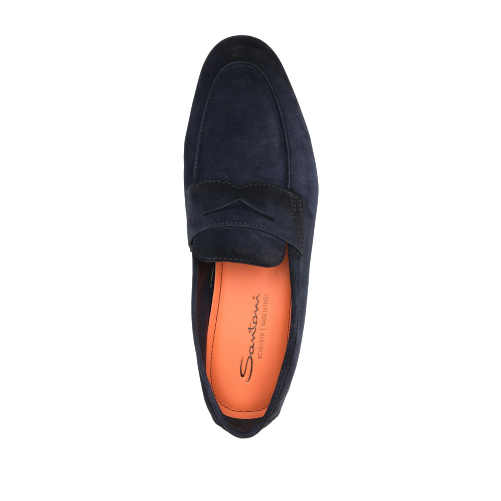 Santoni Blue Loafers Men SANTONI