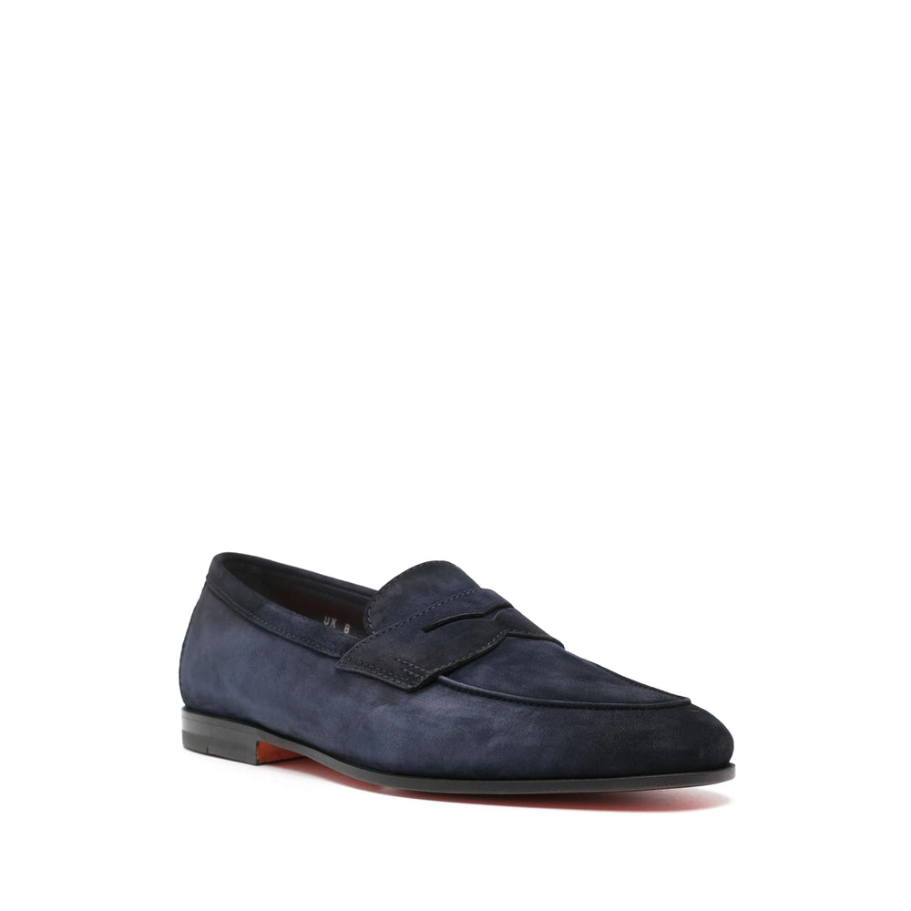 Santoni Blue Loafers Men SANTONI