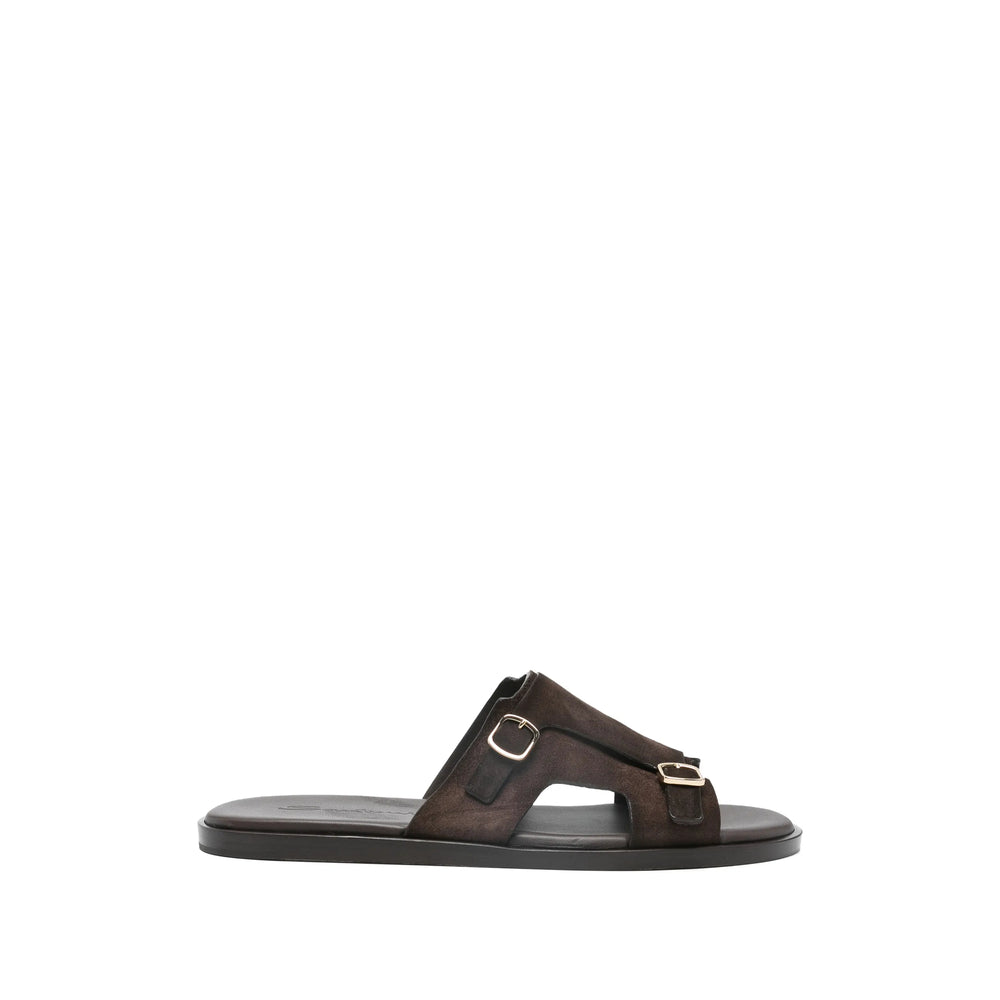 Santoni Brown Sandals Men SANTONI