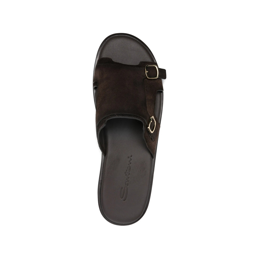 Santoni Brown Sandals Men SANTONI