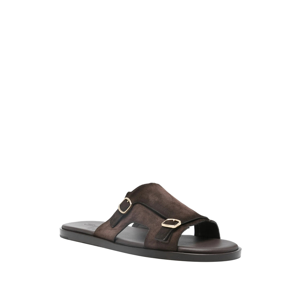 Santoni Brown Sandals Men SANTONI