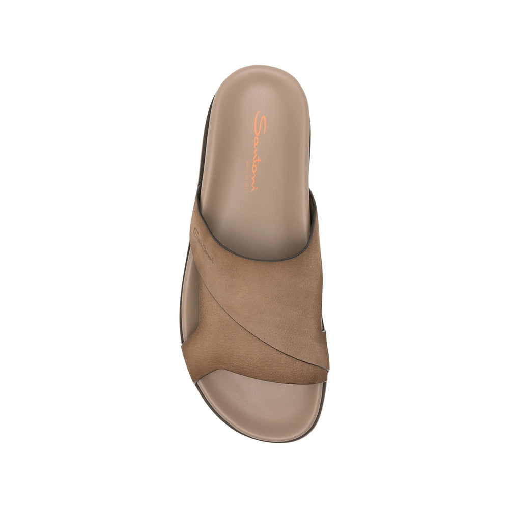 Santoni Brown Sandals Men SANTONI
