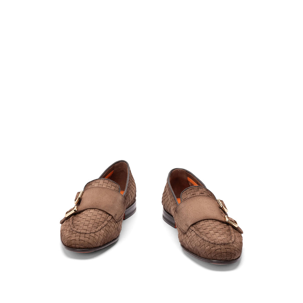 Santoni Brown Loafers Men SANTONI